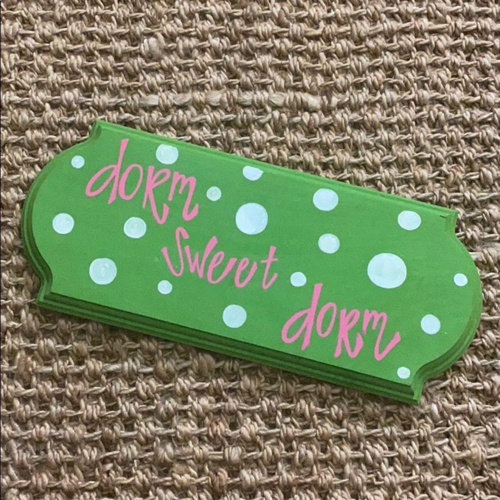 Dorm Sweet Dorm College Decor Wooden Sign - Handmade